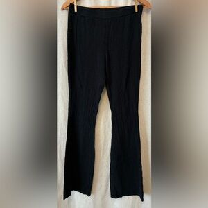 AFENDS Womens Focus - Seersucker Flare Pant - Black